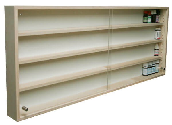globuli aufbewahrung regal Globuli Vitrine lang - modular