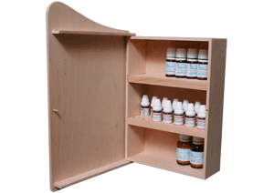 Homöopathie Schrank für Globuli, Schüsslersalze und Bachblüten