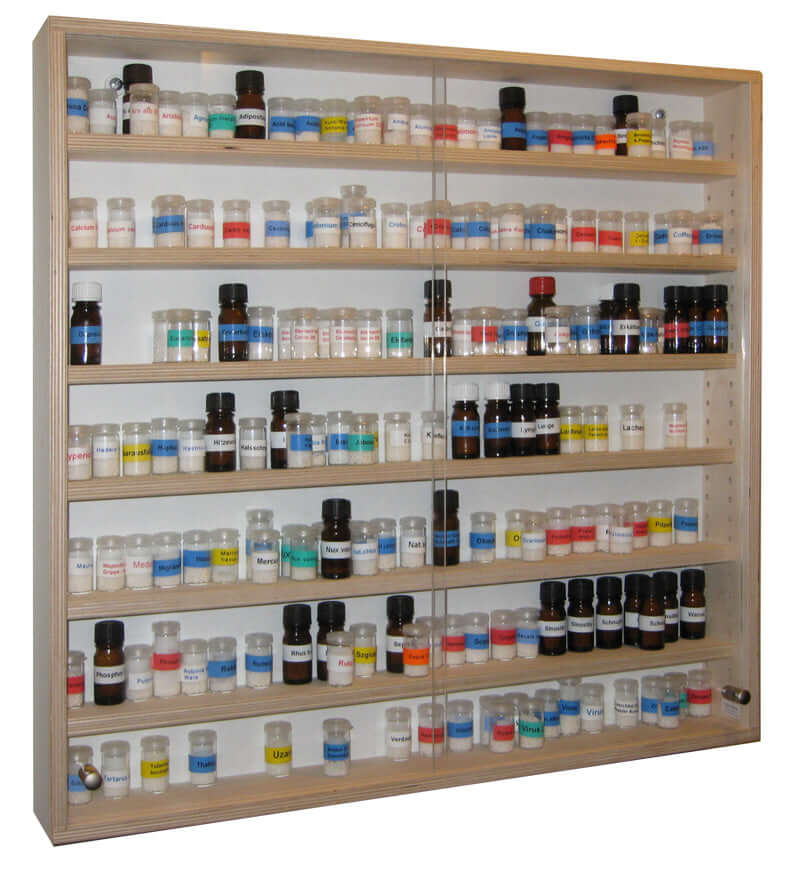 aufbewahrung globuli flaschen Globuli Vitrine modular - Setzkasten